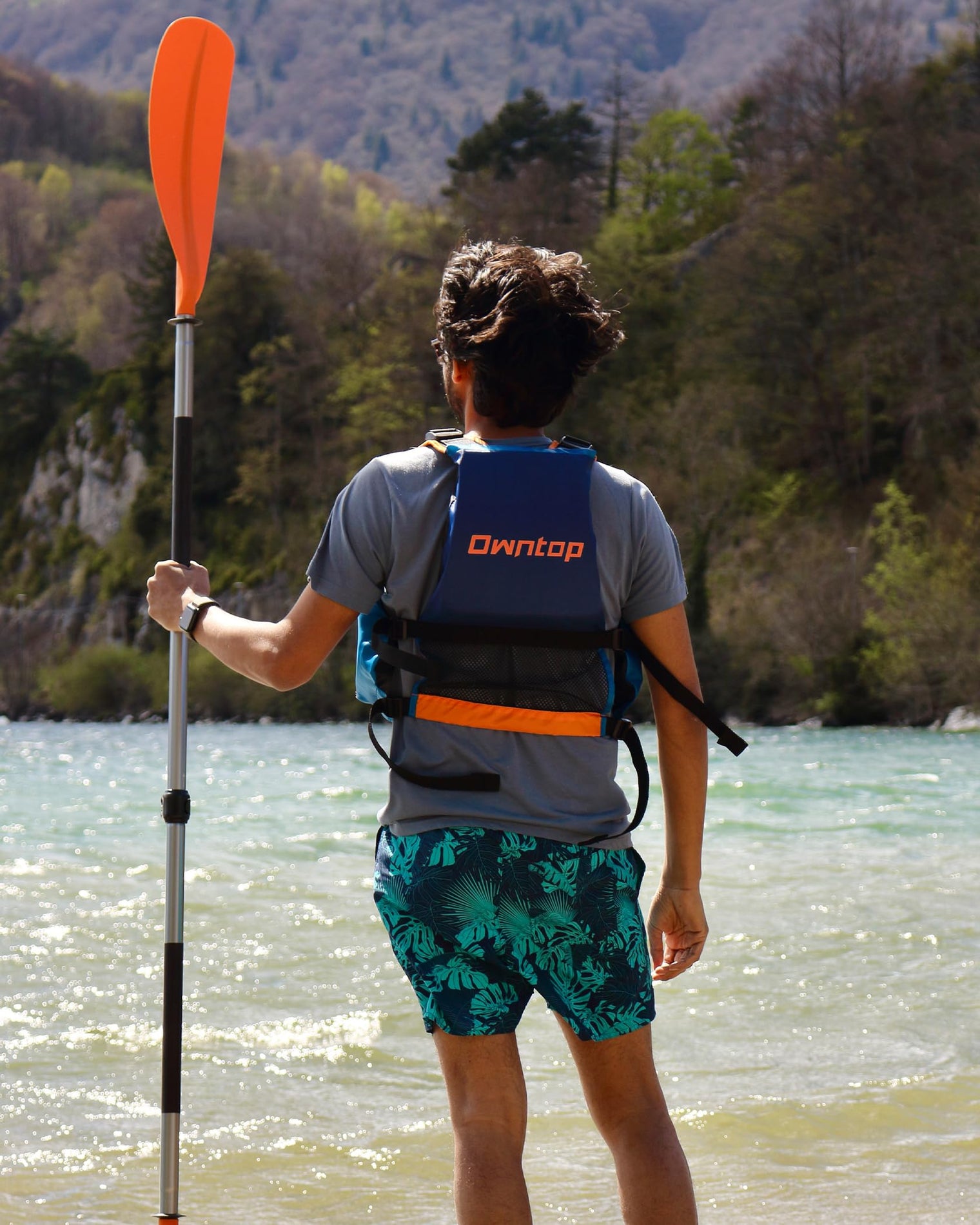 Owntop Adult Swim Vest - High-Back Kayak Design with Adjustable Fit