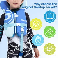Owntop Toddler Swim Vest - Adjustable Float Jacket for Kids 1-6 Years
