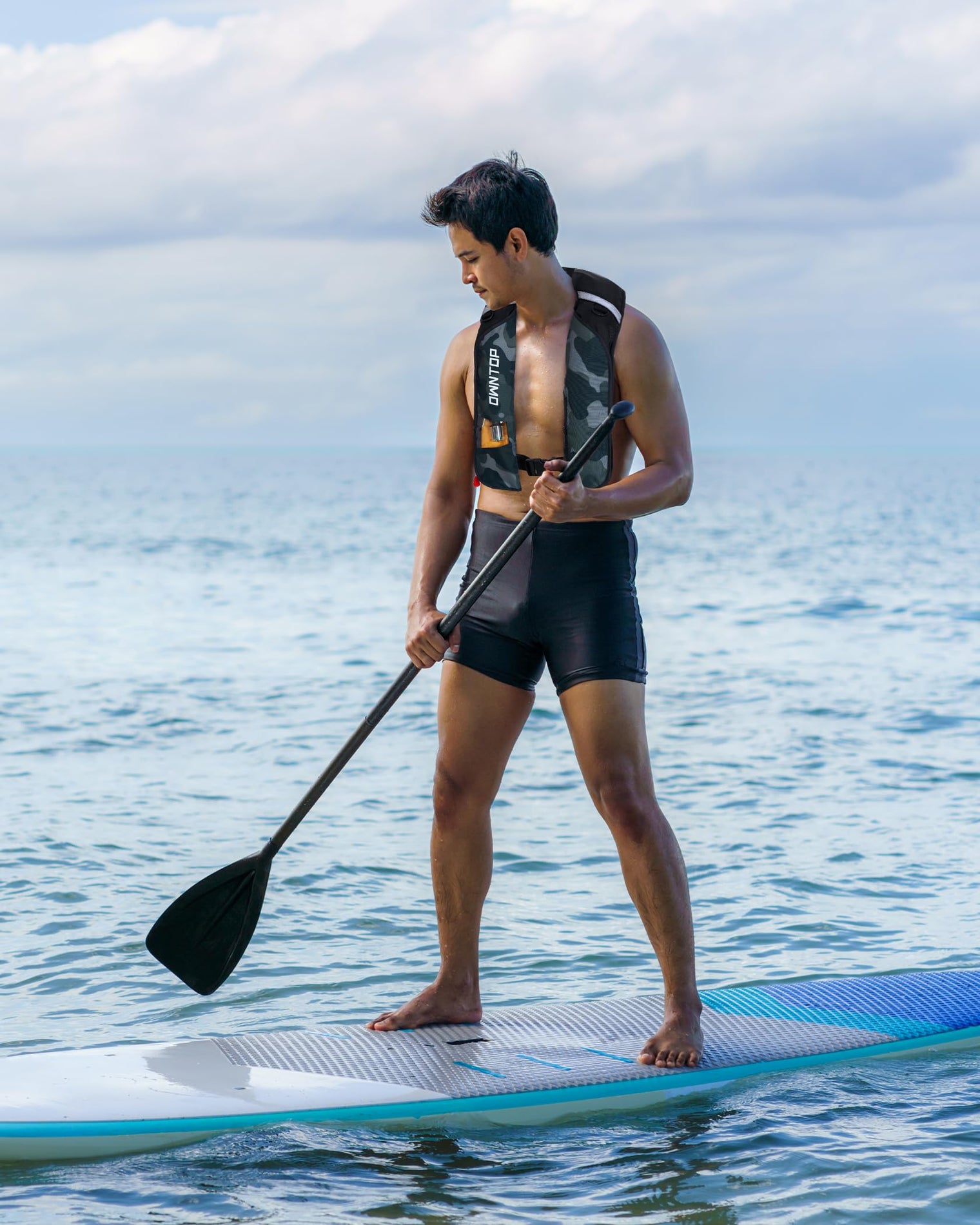 Owntop Auto/Manual Inflatable Vest - Dual-Mode Safety for Water Sports