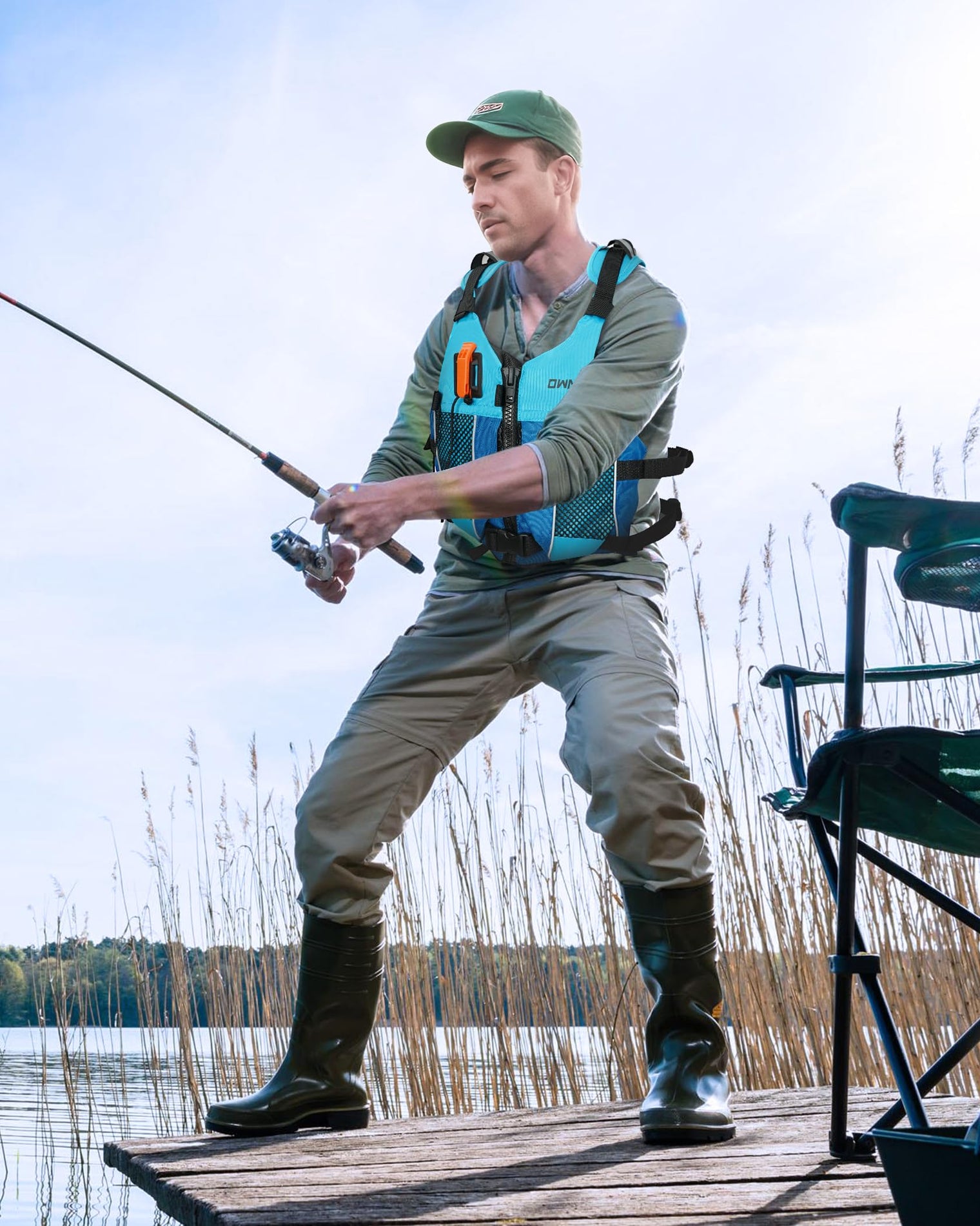 Owntop Ultra-Light Swim Vest - Hydration Compatible Jacket for Water Sports