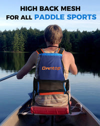 Owntop Adult Swim Vest - High-Back Kayak Design with Adjustable Fit