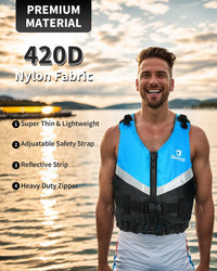 Owntop Ultra-Thin Swim Jacket - Secure Fit with Crotch Strap for Water Sports