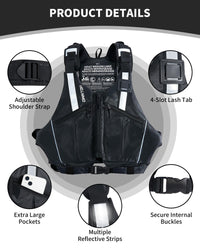 Owntop Ultra-Light Swim Vest - Freedom Movement Design with Large Storage