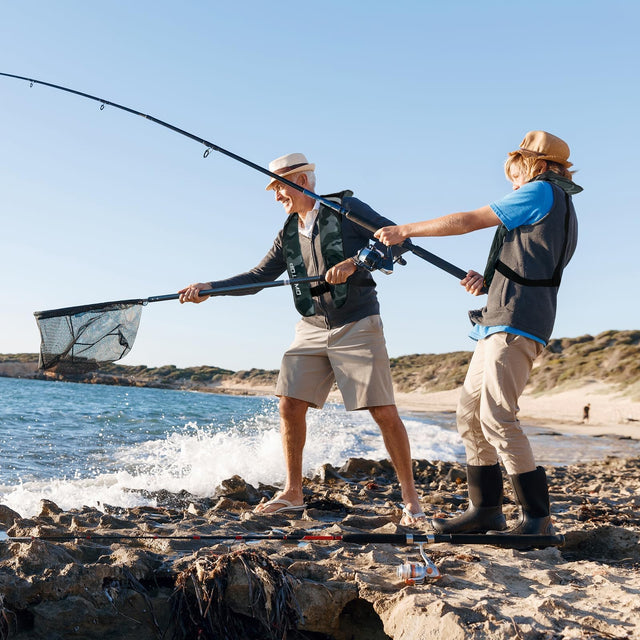 Owntop Manual Inflatable Swim Jacket - 150N Buoyancy Vest for Water Sports