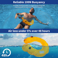 Owntop Manual Inflatable Swim Jacket - Low-Profile Belt Pack for Water Sports