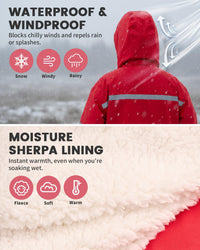 Owntop Waterproof Swim Parka - All-Season Changing Robe for Kids & Adults